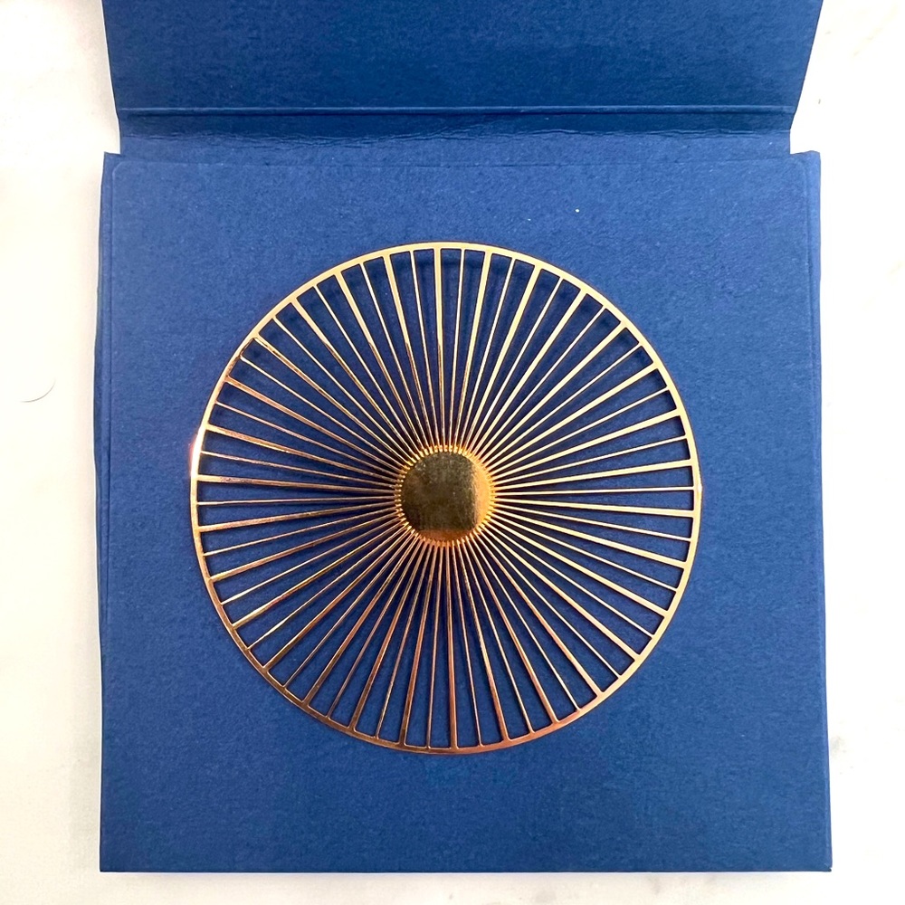 Solar Gold Brooch w Magnetic Attachment